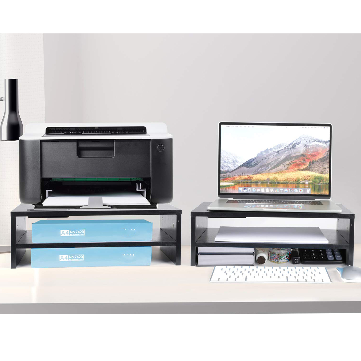Monitor Screen Rack Laptop Desk Computer Increased ,Desktop Rack ...