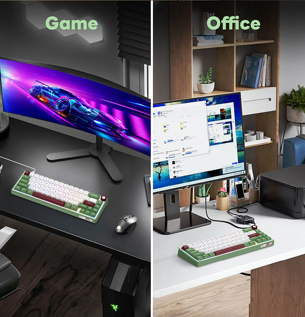 Royal Kludge R65 Single-Mode RGB 66-Keys Hot-Swappable Mechanical ...