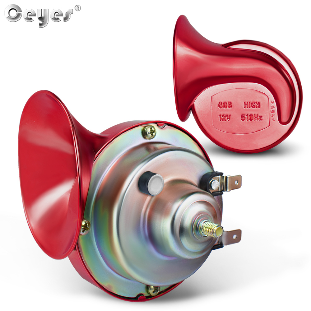 Ceyes 12V Car Snail Horn Universal Super Train Horn Loud Auto Vehicle ...