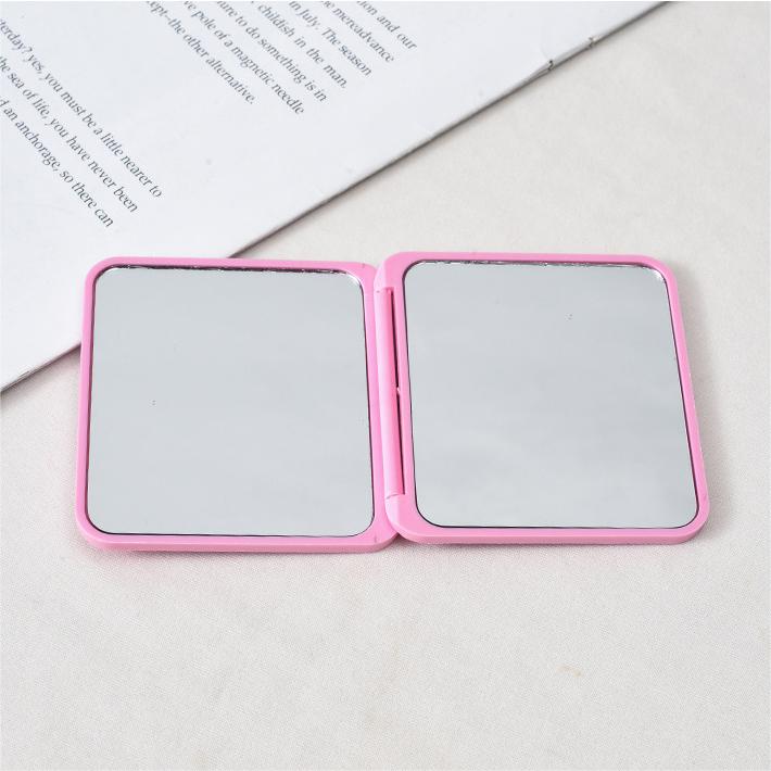 Mini Square Makeup Mirror Portable Double-sided Vanity Mirror Cosmetic ...