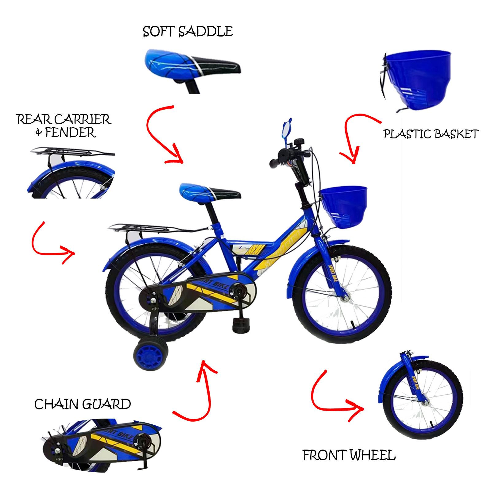 Kids bicycle parts best sale