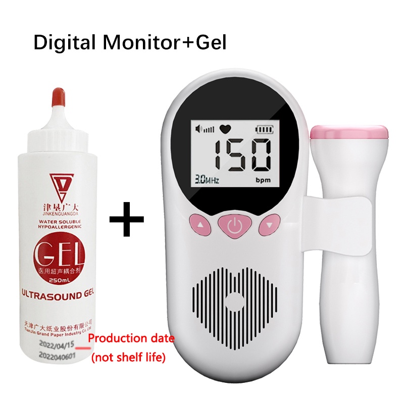 Fetal Doppler Baby Heart Monitor Device Medical LCD Screen Heart Rate ...
