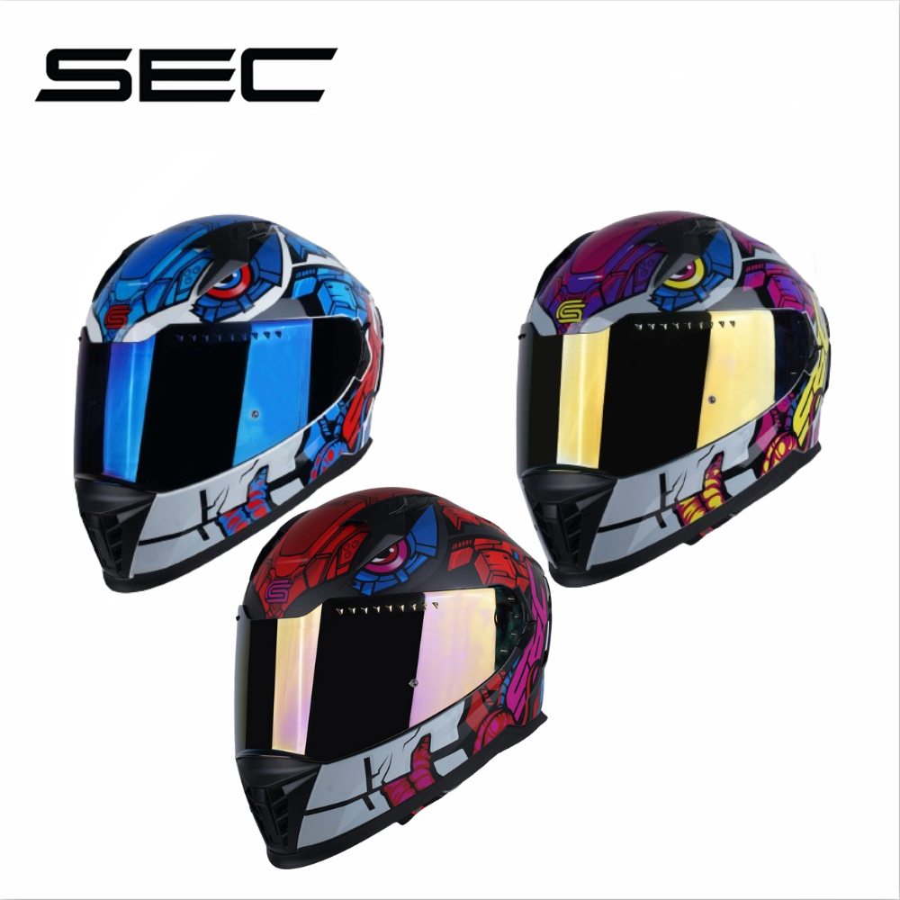 Sec Hero - Robot Gloss/Matte Full Face Helmet (S-XL) | Shopee Philippines