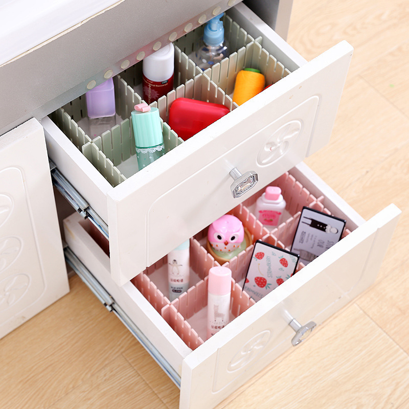 1Pc Drawer Divider Adjustable DIY Partition Drawer Free Combination ...