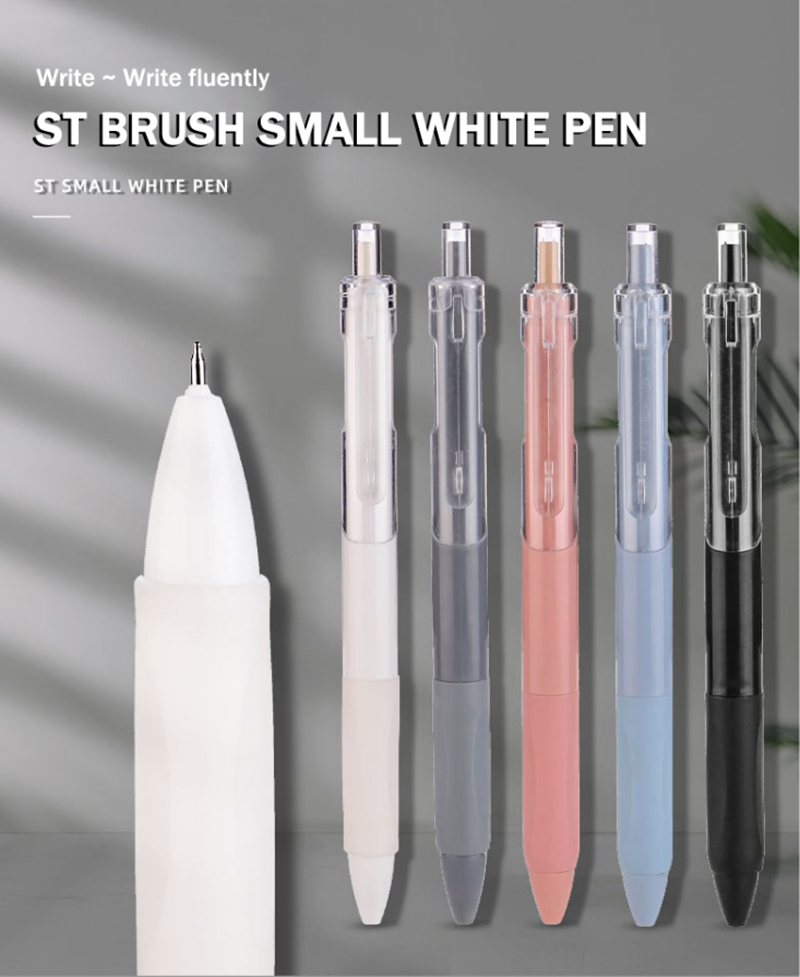 5PCS Gel Pen 0.5MM Black Ink Signature Pen Writing Ballpoint Pen ST ...