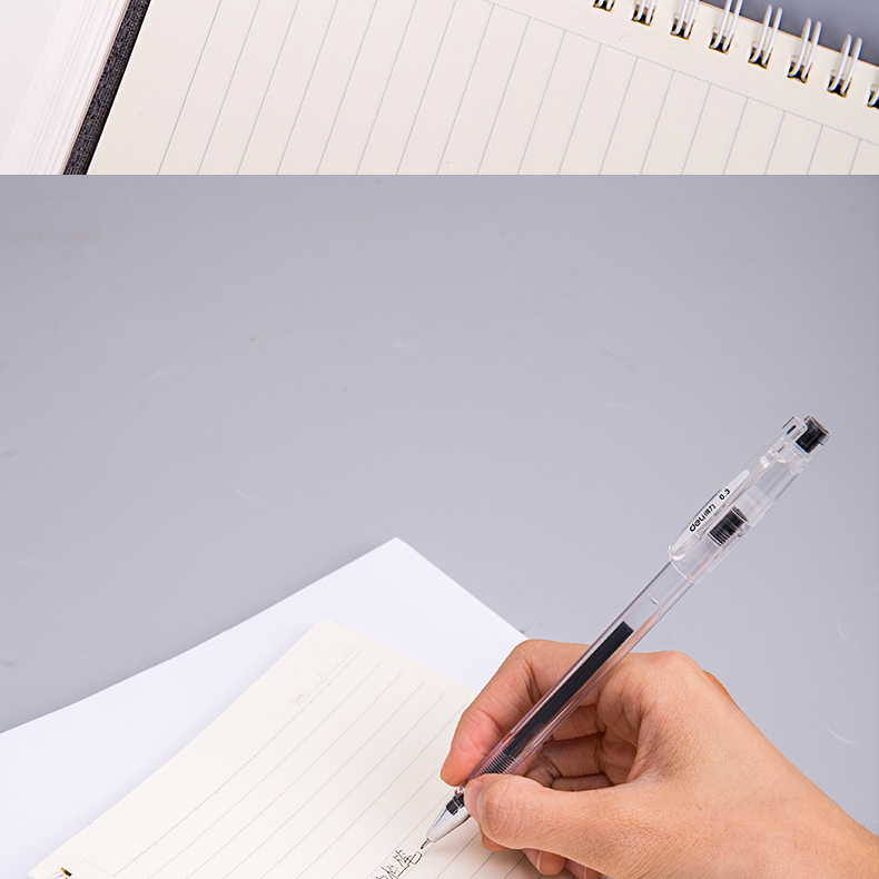 Deli 0.3mm Ball Pen High Capacity Ink Retro Gel Pen school supplies ...