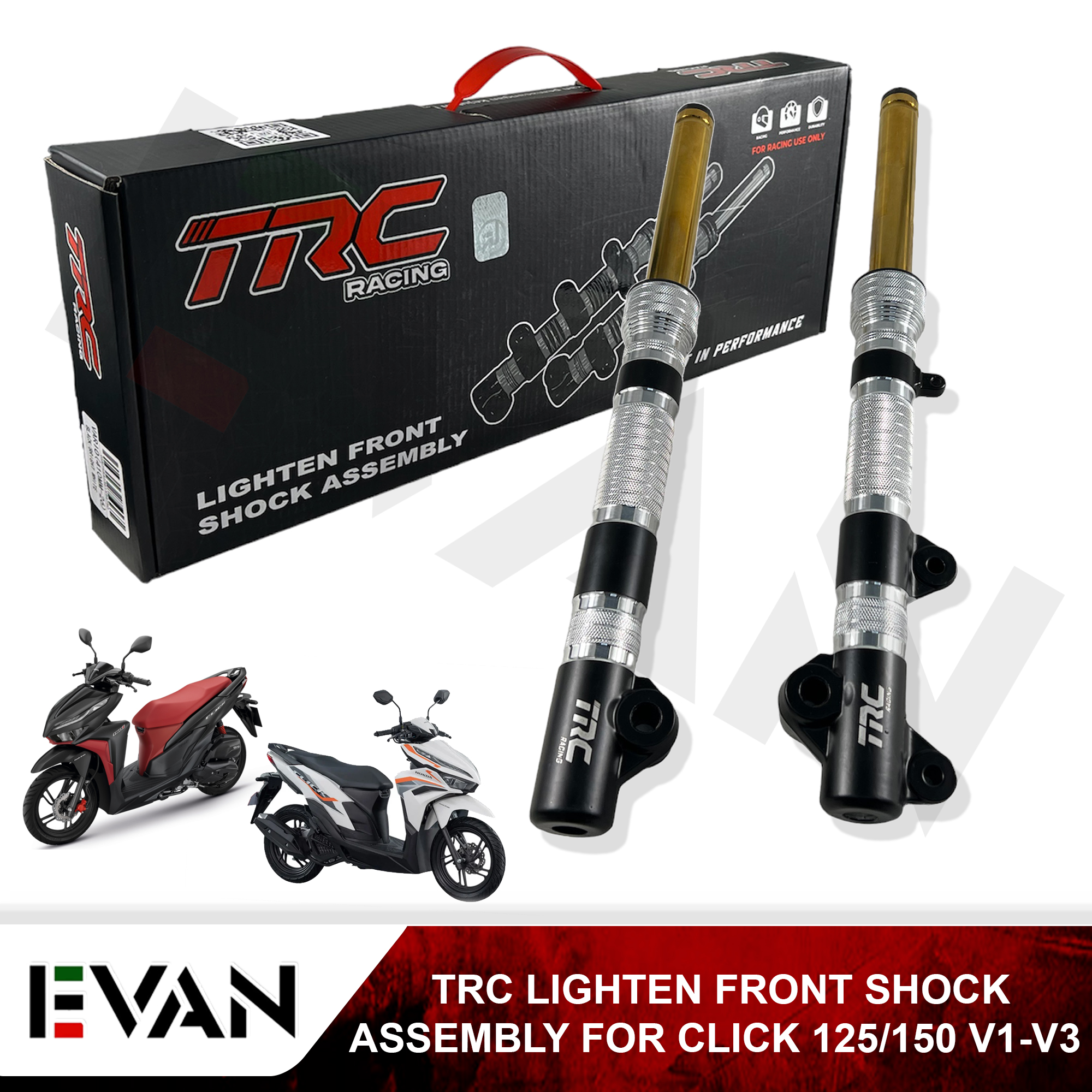 EVAN.SHOP TRC SHOCK LIGHTEN FRONT SHOCK ASSEMBLY FOR HONDA CLICK 125/ ...