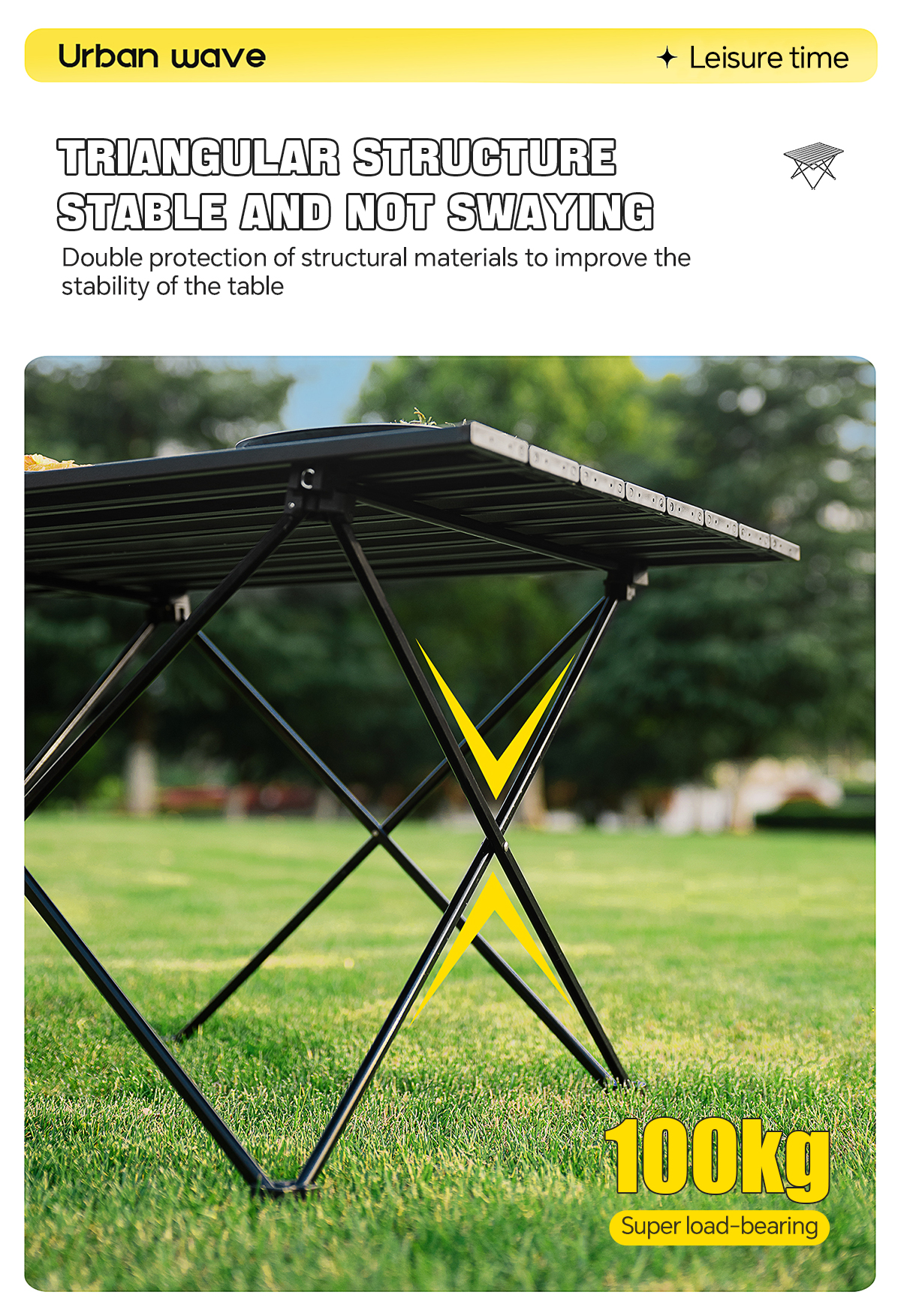 Outdoor Table Portable Folding Camping Table Multifunction Aluminum ...