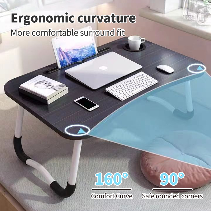 AIODIY New Foldable Laptop Desk Portable Computer Table Study Desk For ...