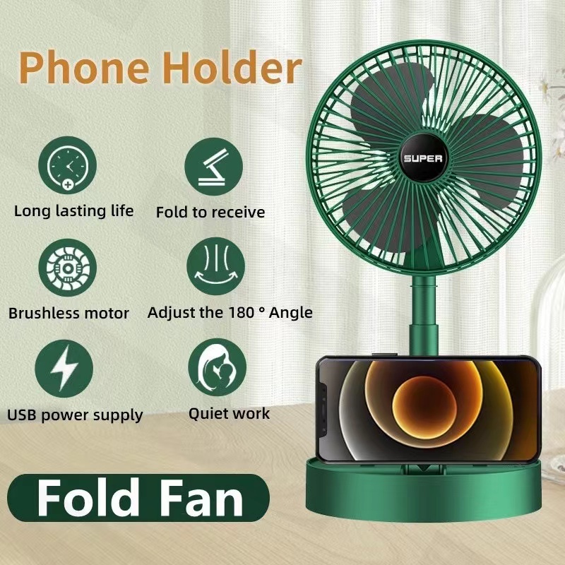 100% Original Meet Desk Electric Fan Small Folding Fan with USB Charging  Rechargeable S-1 | Shopee Philippines