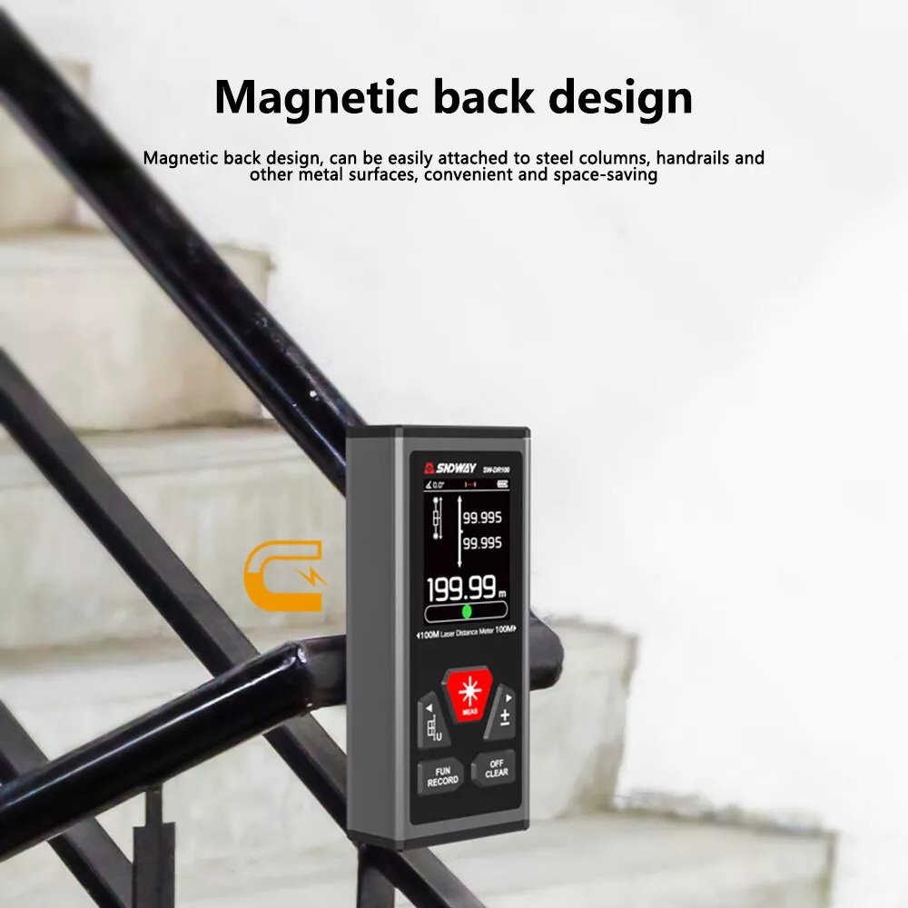 SNDWAY Dual Rechargeable Laser Distance Magnetic Meter with ...
