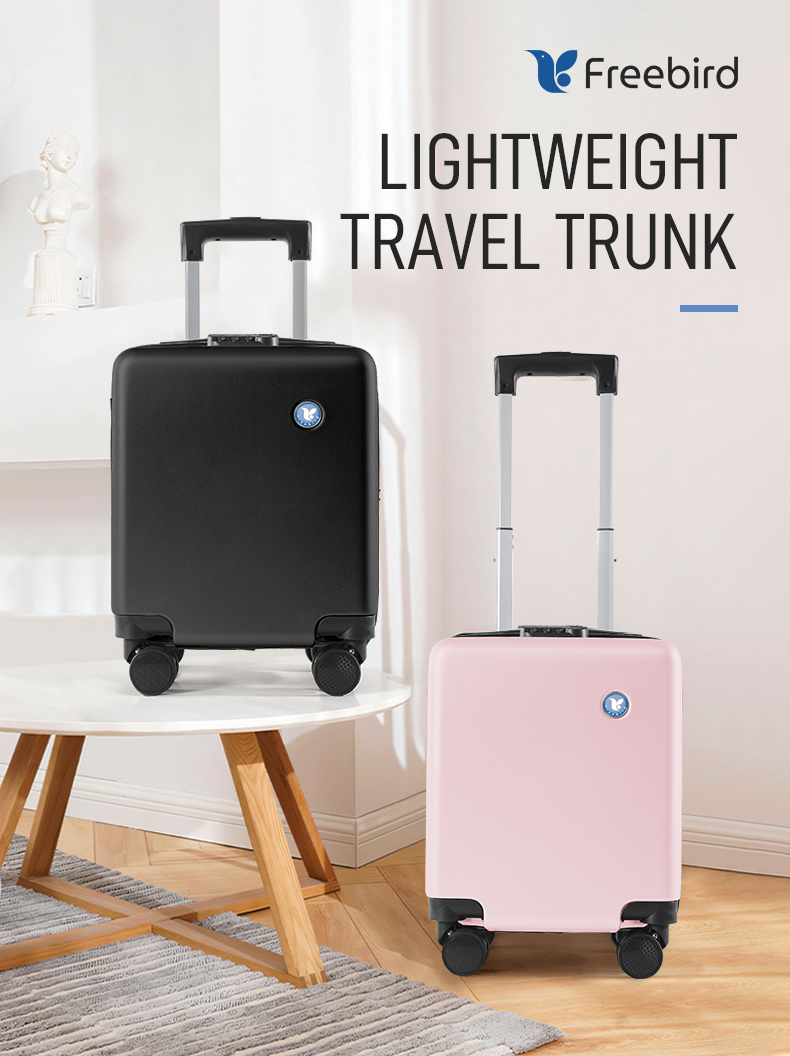 Freebird 14 inch luggage travel portable suitcase with pulley for ...