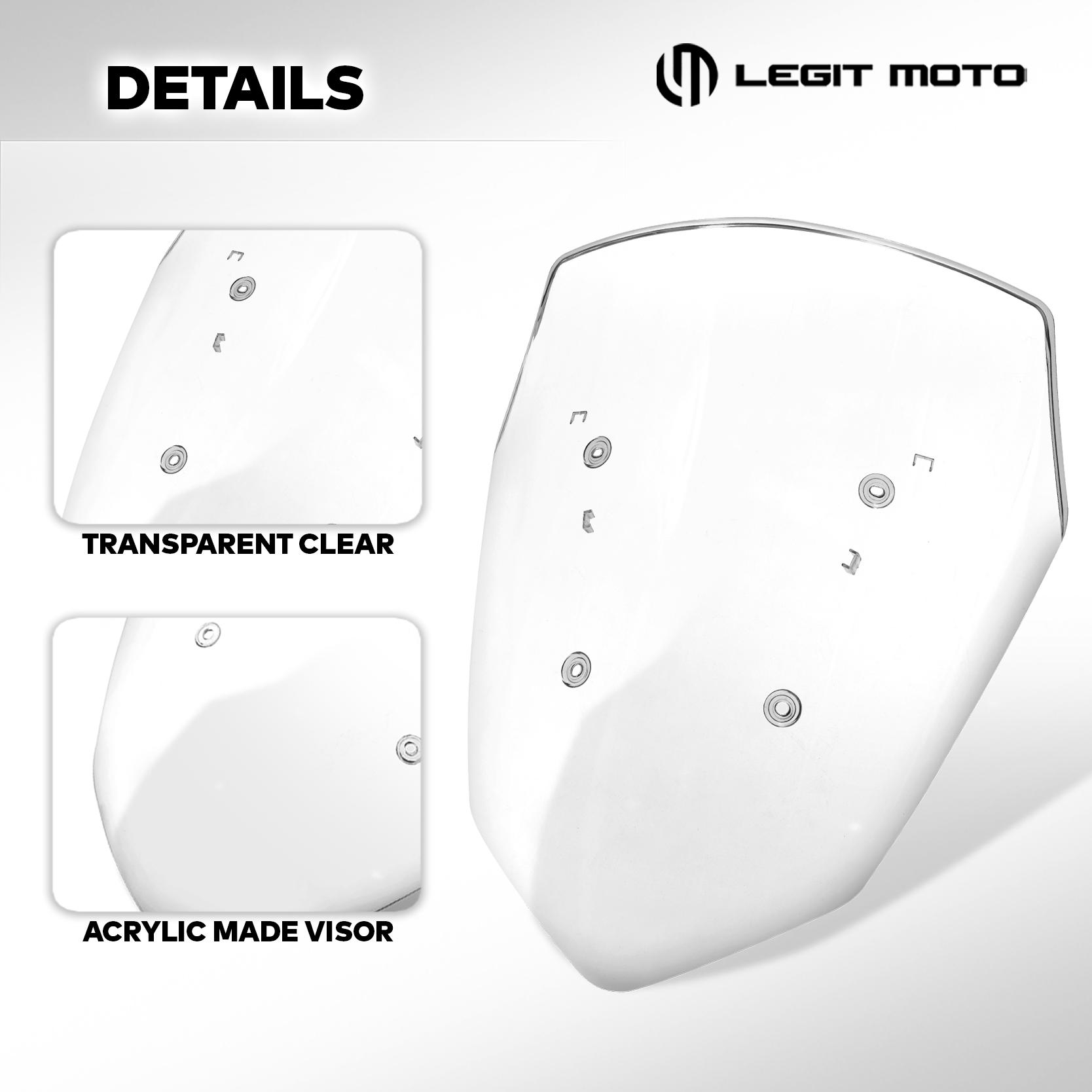 LEGITMOTO NMAX V2 VISOR WINDSHIELD CLEAR LENS WIND DEFLECTOR / WIND ...