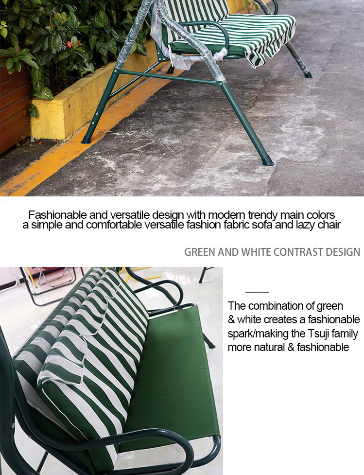 Three-person outdoor rocking chair home outdoor swing rocking chair ...