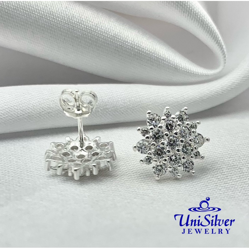 Unisilver Unique Sterling Silver Stud Earrings 925 Sterling Silver