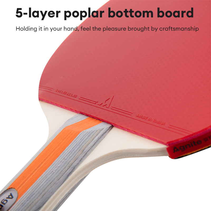 Deli Agnite F2310/F2320 Table Tennis Racke Set 2 Rackets 3 Ping Pong ...