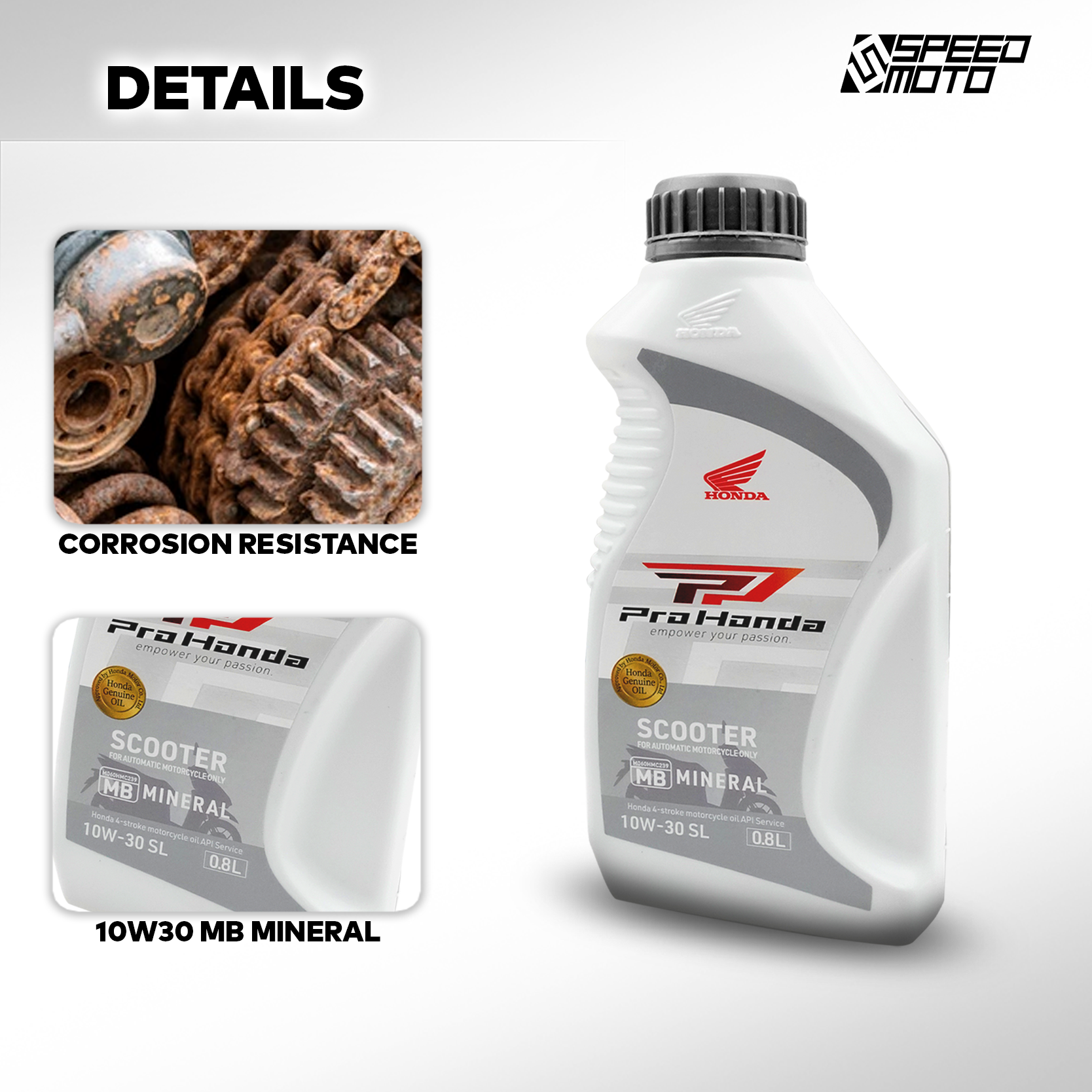 PRO HONDA 10W-30 SL 4T GENUINE ENGINE OIL 0.8L/1L FULLY SYNTHETIC ...