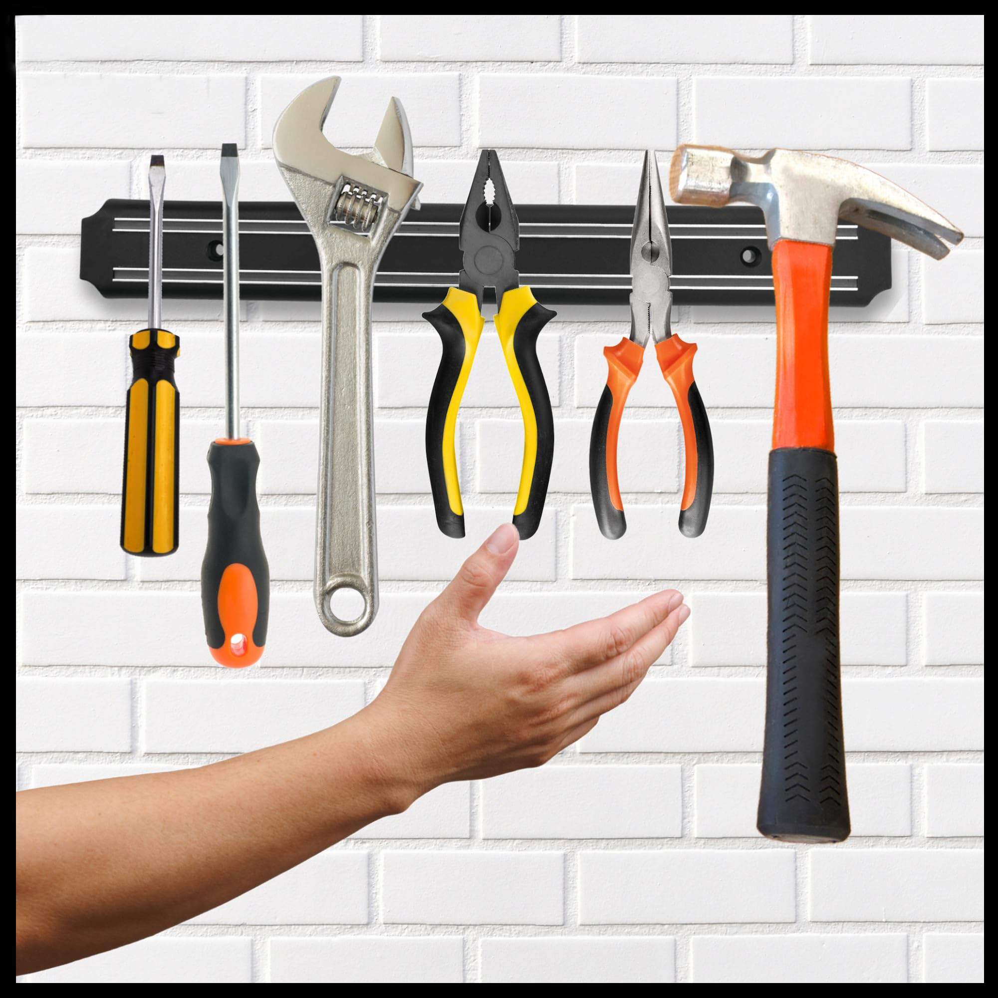 Navaris Magnetic Tool Strip Holder - 24 Inch Heavy Duty Magnet Bar...