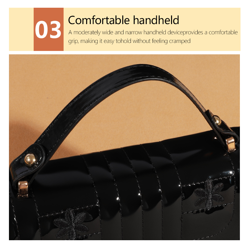 Korean New Style Shiny Sense Women Small Square Bag Single Shoulder
