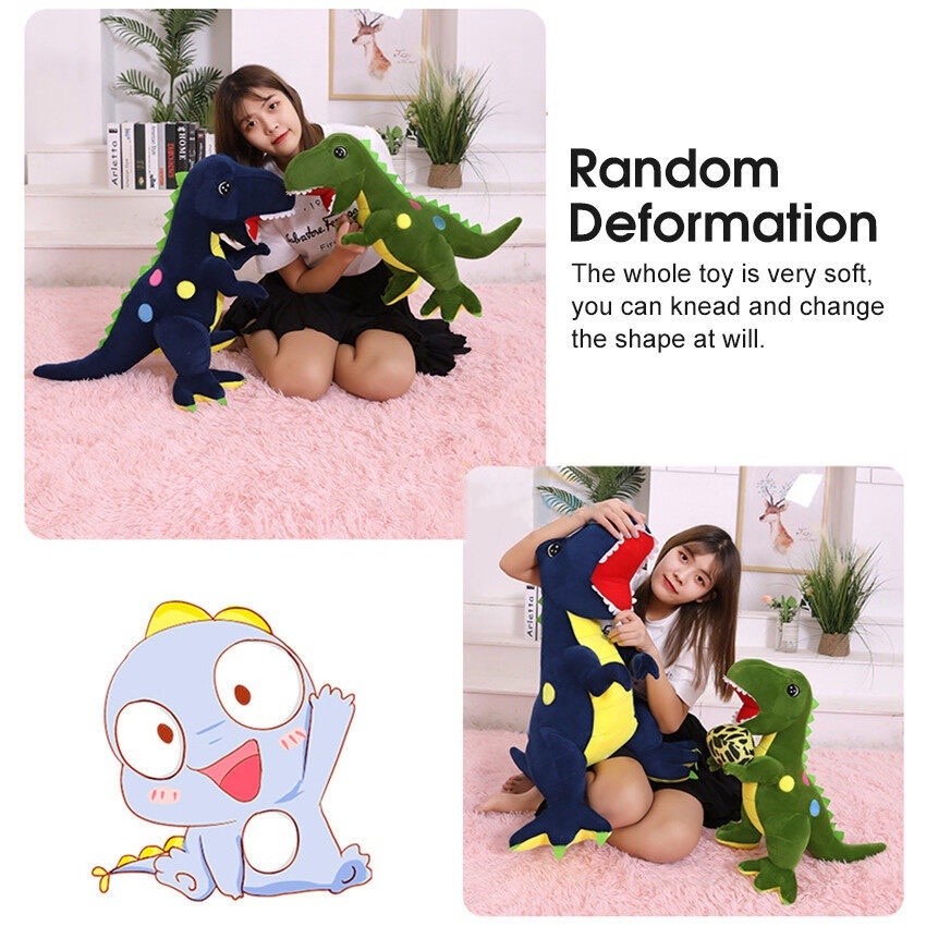 Timi Dinosaur Doll Animal Cute Cartoon Stuffed Plush Toy Pillow For ...