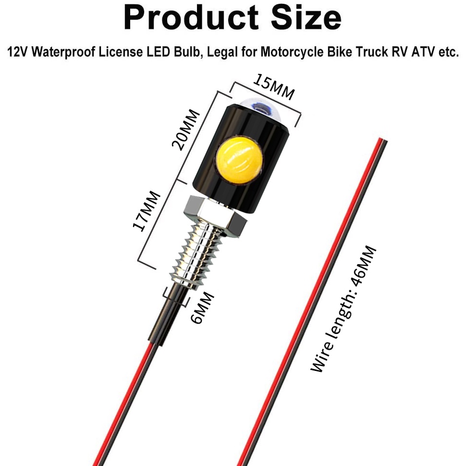 2Pcs Motorcycle Led Turn Signal Light Eagle Eye Indicator Light ...