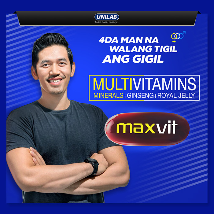 Unilab MaxVit 10 Capsules Multivitamins,Minerals with Ginseng, Royal