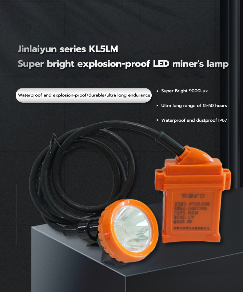 【COD/Original】LED explosion-proof miner's lamp KL5M lithium battery ...