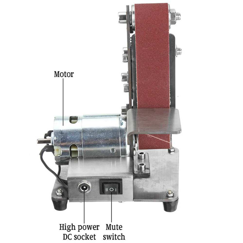 350W DIY Mini Electric Belt Machine Sander Sanding Grinding Polishing