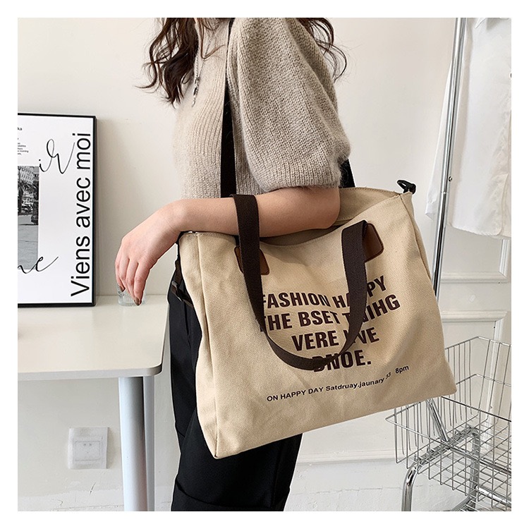 Yvon Canvas Sling Tote Bag for women gift Korean fashion afforable ...