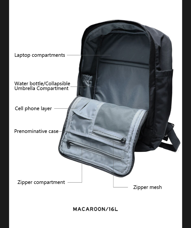 Original Doughnut Macaron Backpack for men Large Capacity School Bag ...