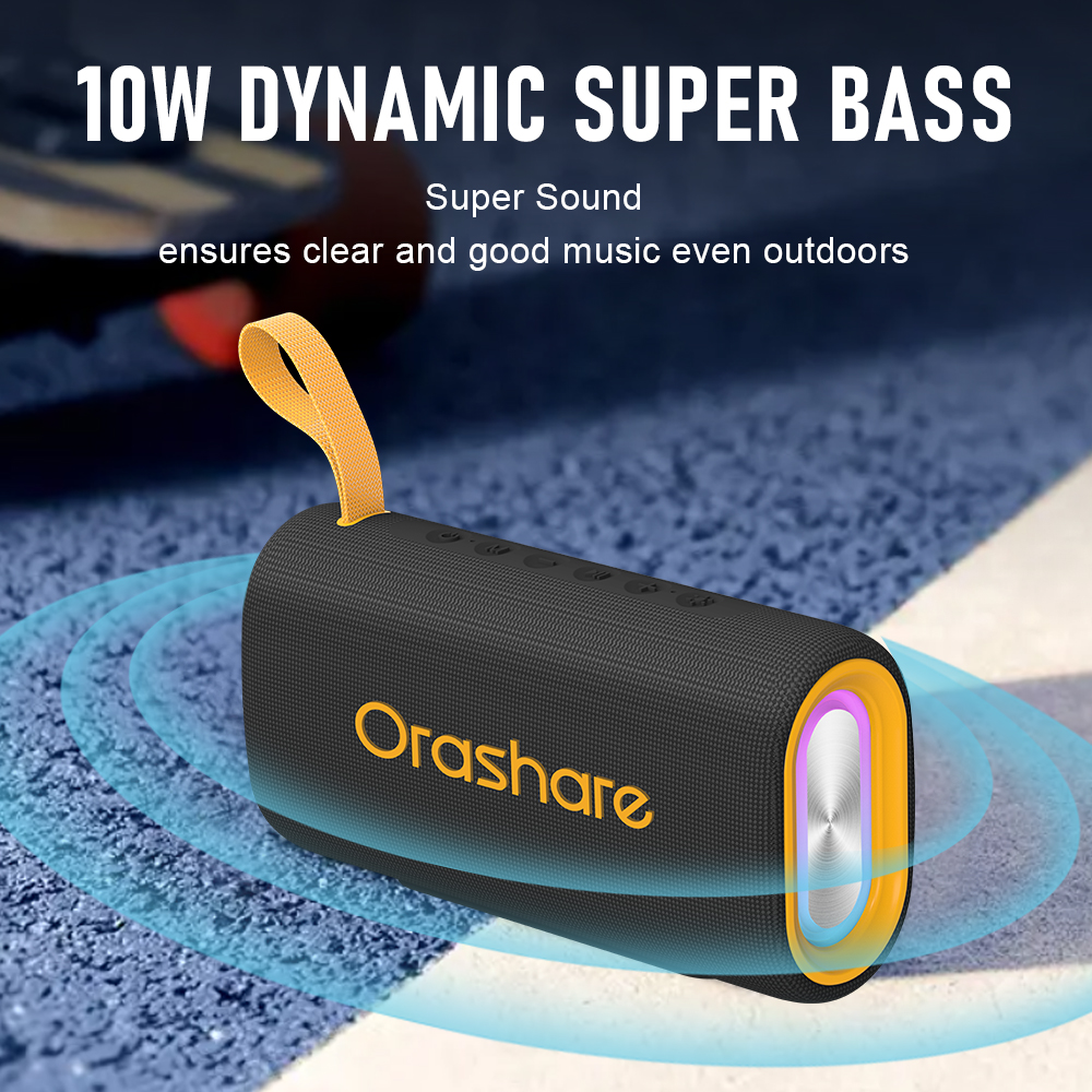 Orashare BS08 Portable Bluetooth Speaker 10W Wireless Speaker Super ...
