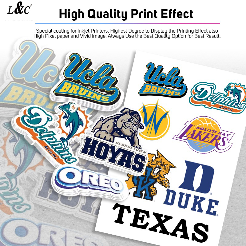 L&C Photo Paper Sticker 3R 4R 5R A4 Size Glossy Photo Paper Inkjet ...