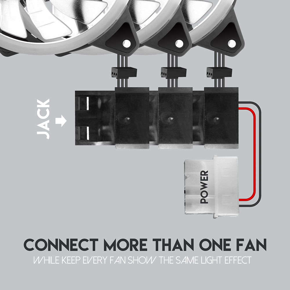 Fantech FC124 Turbine Fan Anti Vibration RGB Changing Color CPU Cooler ...