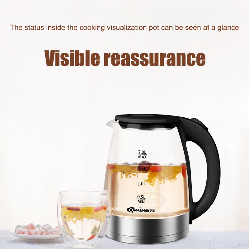 Maimeite Electric Kettle 2l 2200w High Power Fast Heating Home Safety