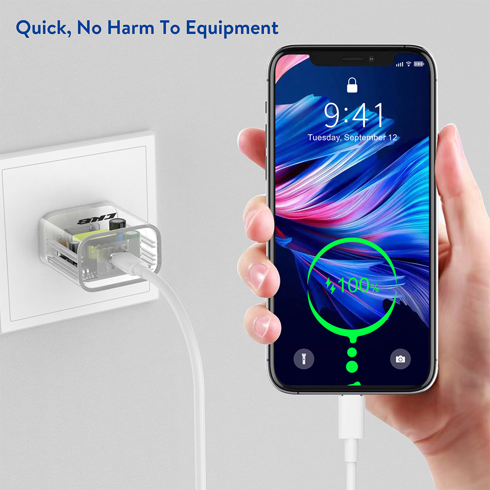 CKB CK-060 30W Transparent Shell Fast Charging Adapter | Type-C Port ...