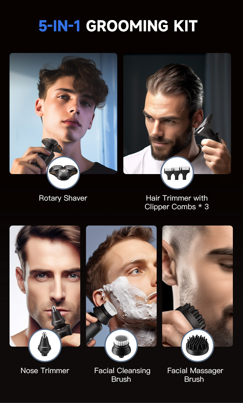 Enchen 5IN1 Multifunctional Grooming Kit Electric Shaver Set Hair