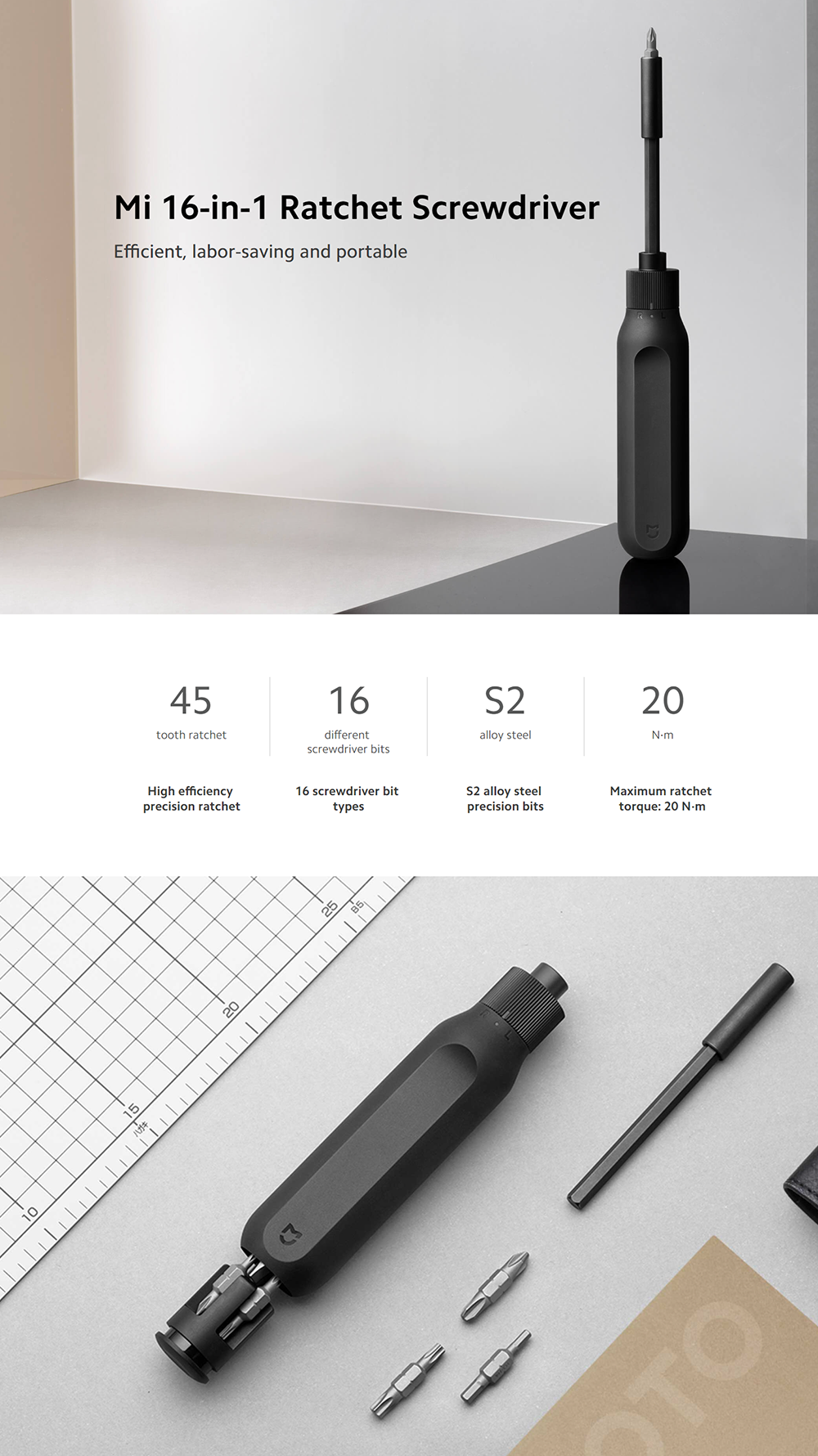 Xiaomi Mi 16-in-1 Ratchet Screwdriver | Shopee Philippines