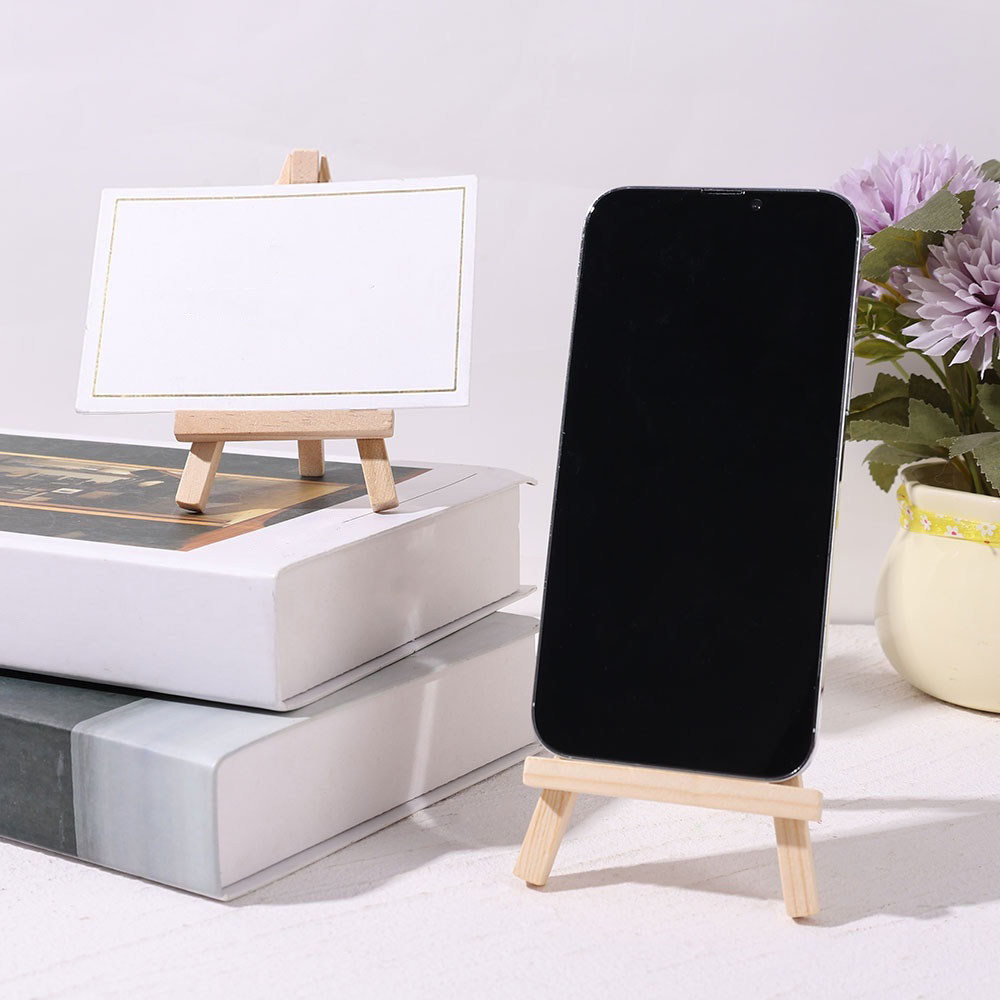 Mini Wooden Easel Stand Table Use Adjustable Triangle Holder for ...