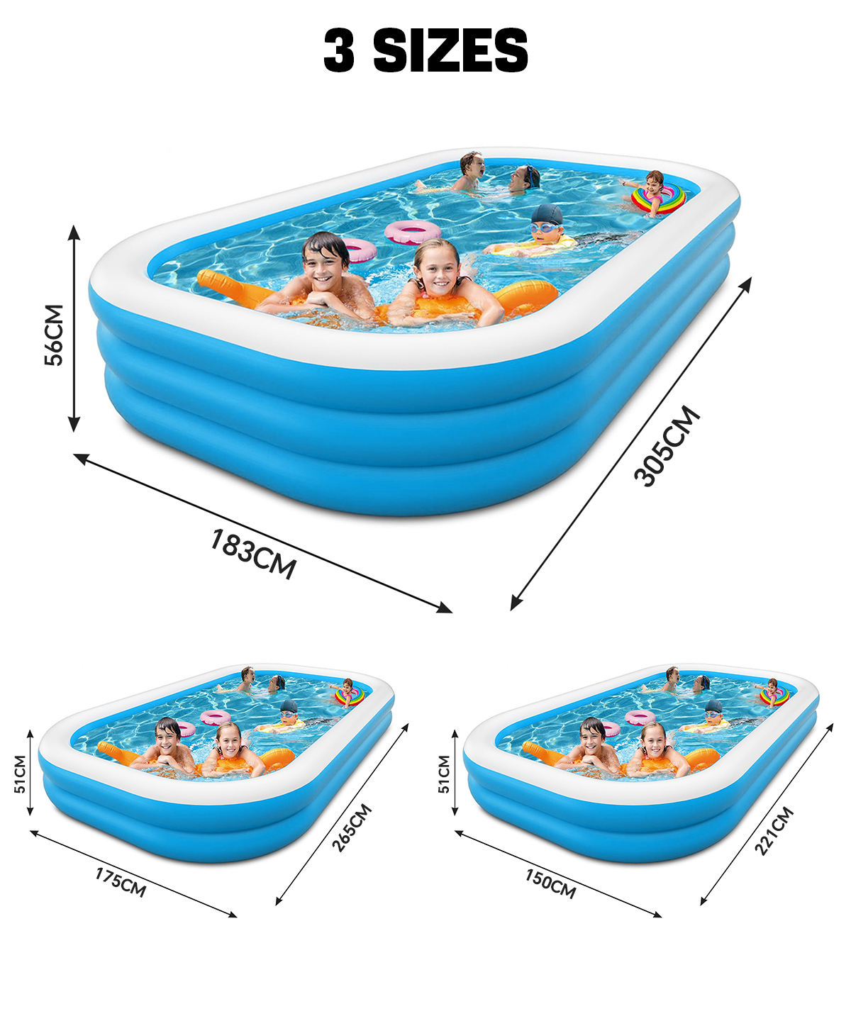 Swimming Pool Outdoor Sports Inflatable Pet Swimming Pool Family Lounge ...
