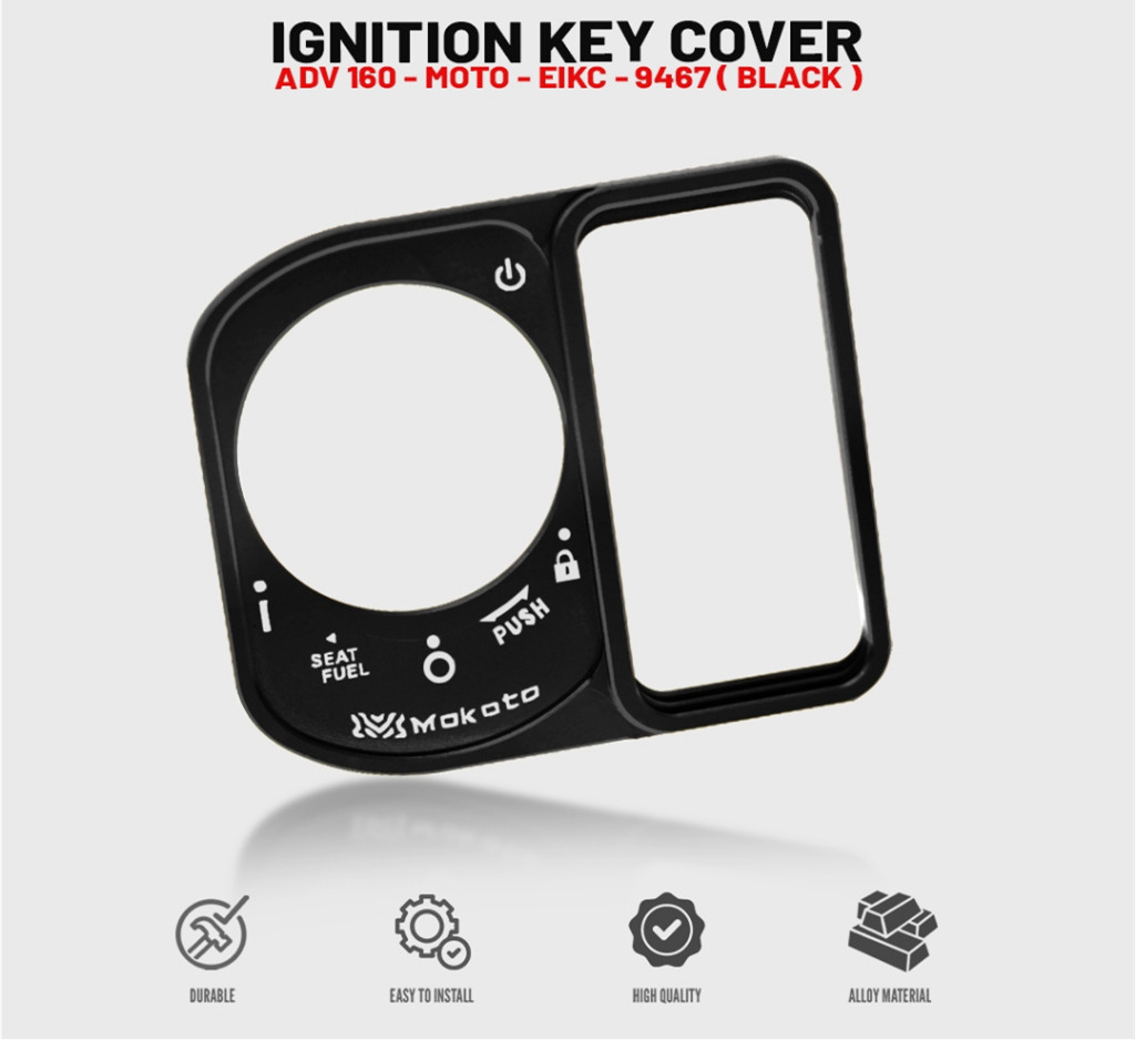 MOKOTO ELITE SERIES HONDA ADV 160 ALLOY IGNITION KEY COVER FOR KEYLESS ...