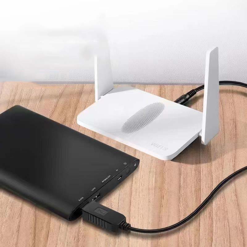 Mobile Power Supply To WiFi Router 5V To 12V Booster Power Supply Cable ...