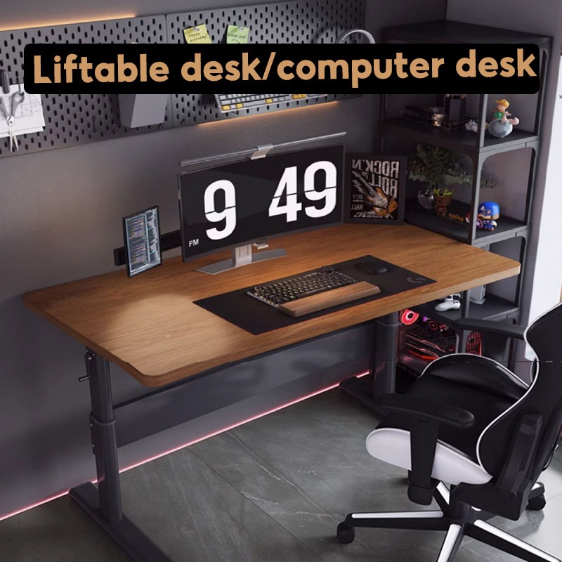 【Adjust Height】Study Desk Adjustable Desk Computer Desk Desktop Esports ...