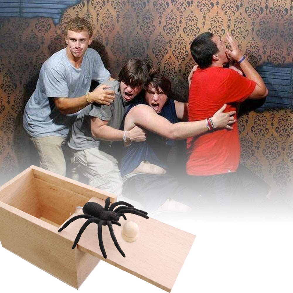 Spider Scare Prank Box Rubber Spider Scary Box Prank Jump Out Spider ...