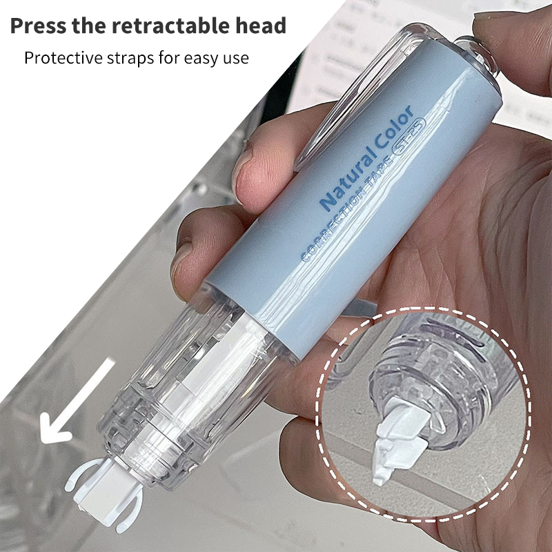 Correction Tape Refillable 360 Rotating Correction Tape Pen Press Type ...