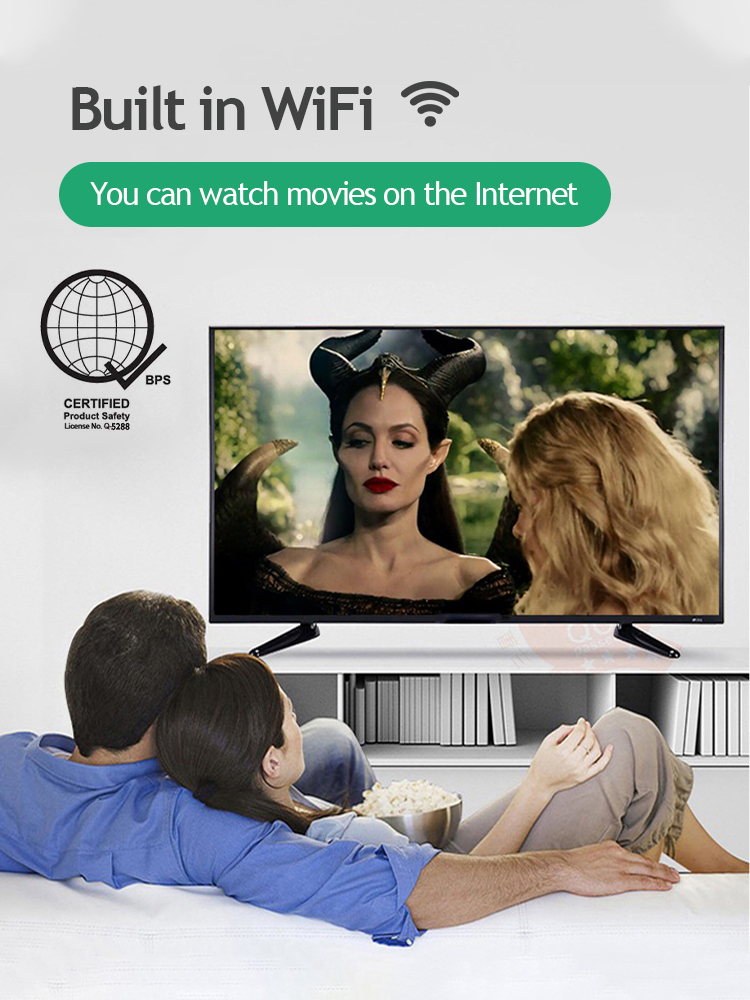 ICON Smart Tv Hd LED Extra Slim Television Google Flat Screen Portable ...