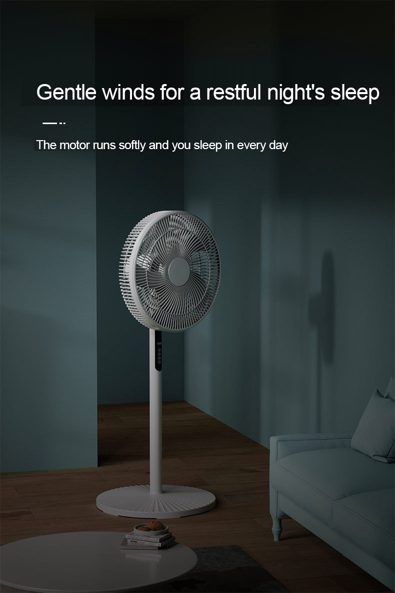 Electric fan floor fan remote control timing 8 wind speed 16 inches ...