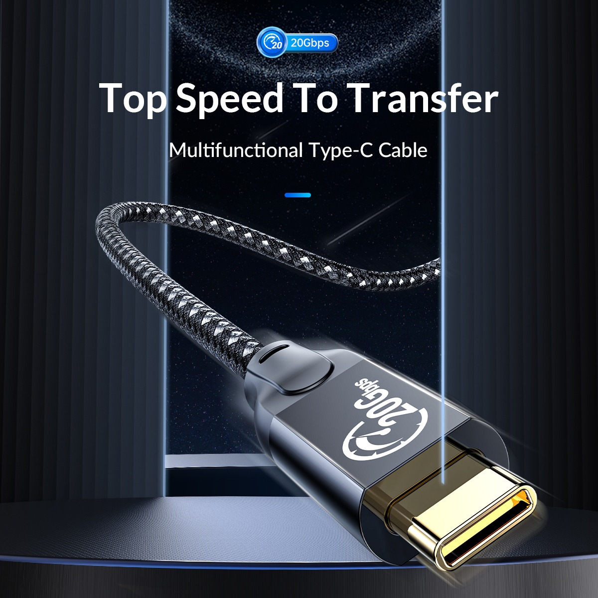 ORICO (0.5m / 1m / 2m / 3m / 5m) USB Type C 3.2 Gen2x2 Right Angle Fast ...
