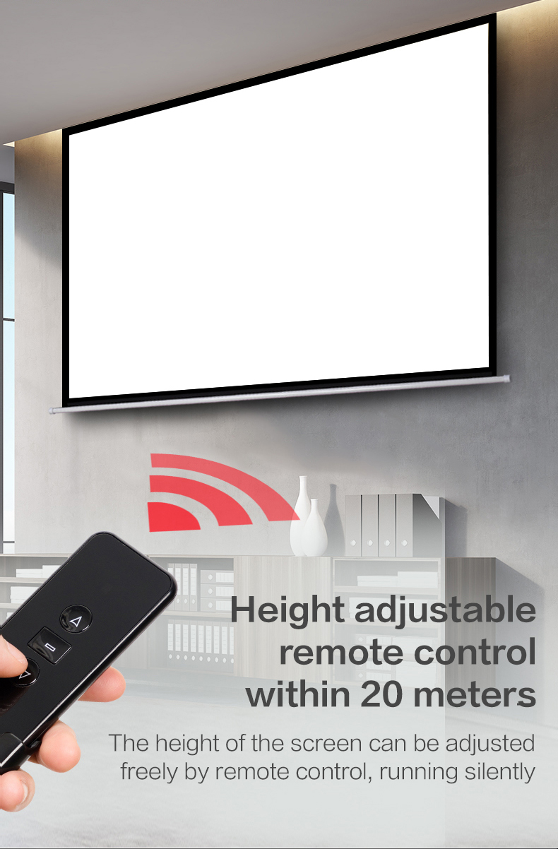 Deli 4K Portable Projection Screen Home HD Automatic Rising-Lowering ...