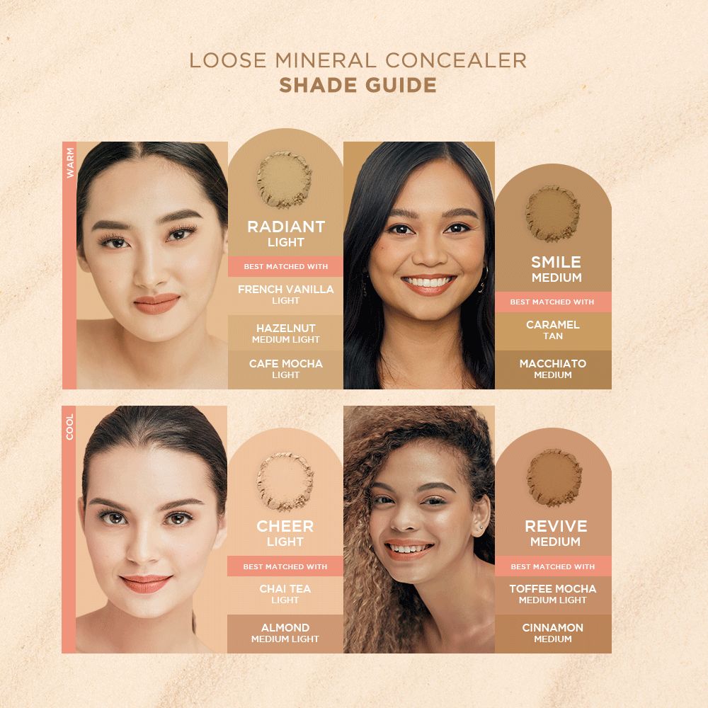 Ellana Loose Mineral Concealer with SPF16 Buildable & Lightweight ...