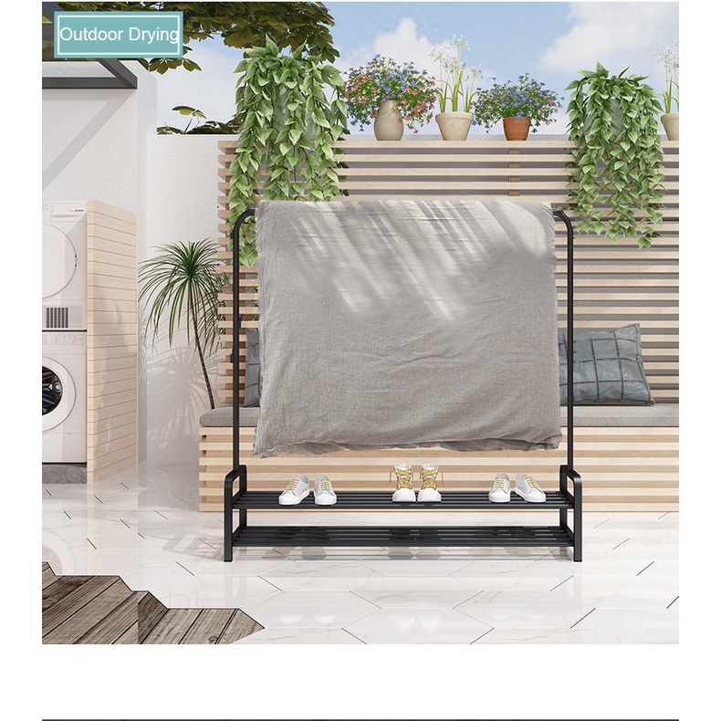Drying Rack Bedroom Clothes Rack Floor-standing Strong Stainless ...